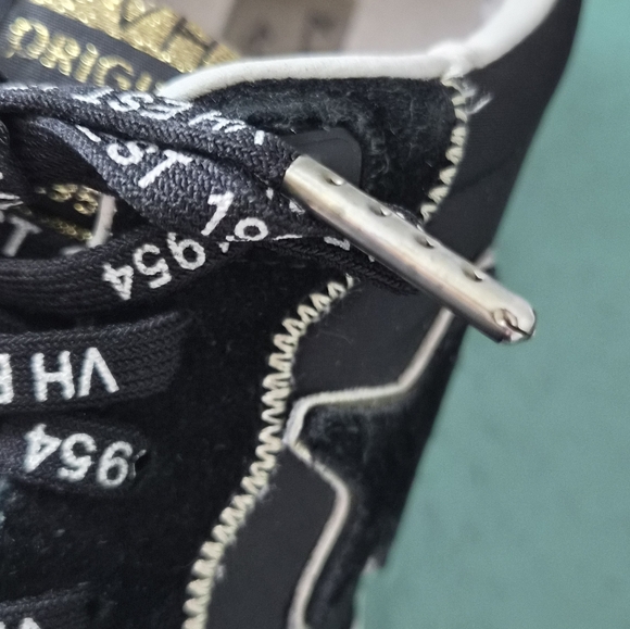 Vintage Havana Star Platform Sneakers Black Gold Size 7 - Picture 10 of 14